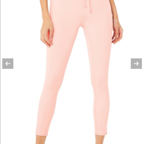 ALO Yoga Pants - NWT Alo yoga 7/8 HighWaist Checkpoint Legging pink